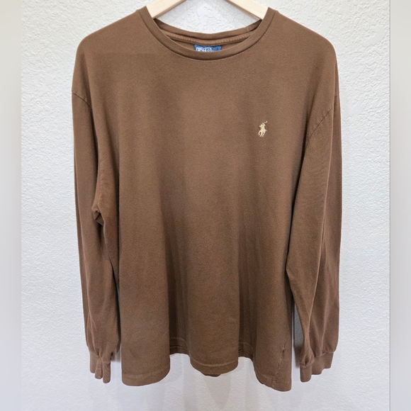 Ralph Lauren Brown Long Sleeve Tee - Picture 1 of 10